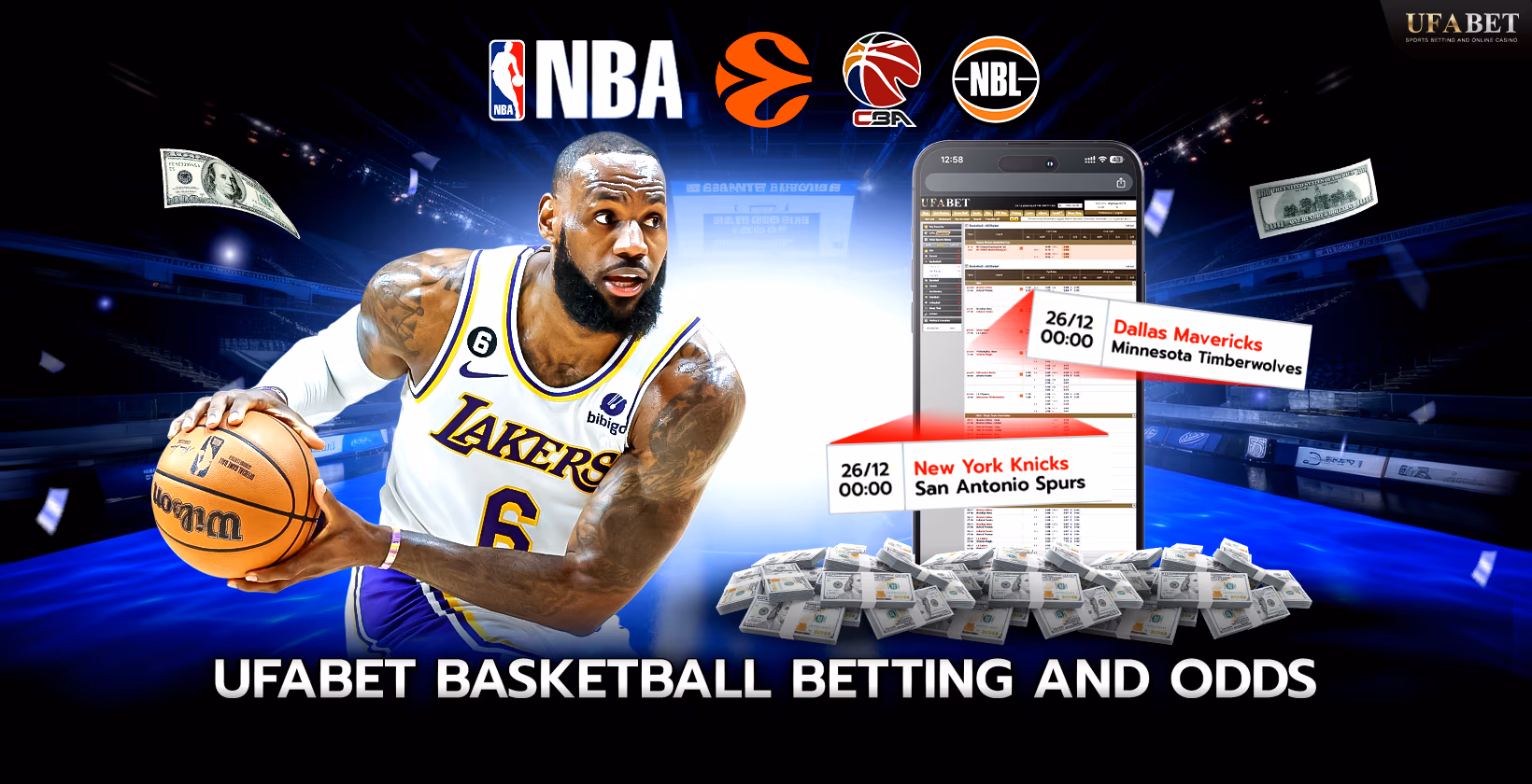 Pagtaya sa basketball at mga odds sa UFABET