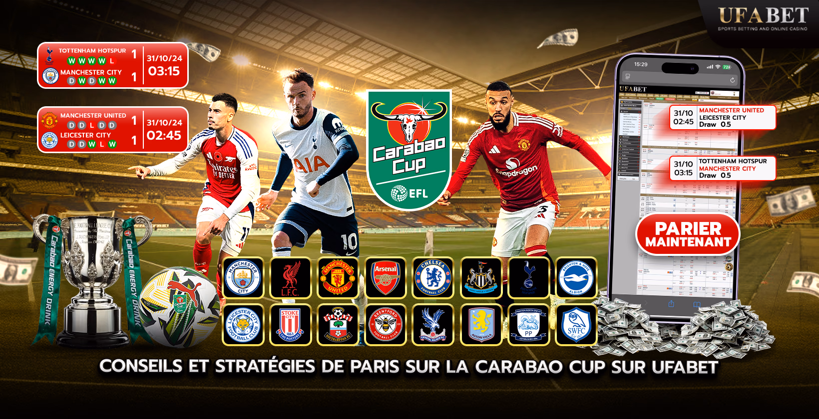 Parier sur la Coupe Carabao