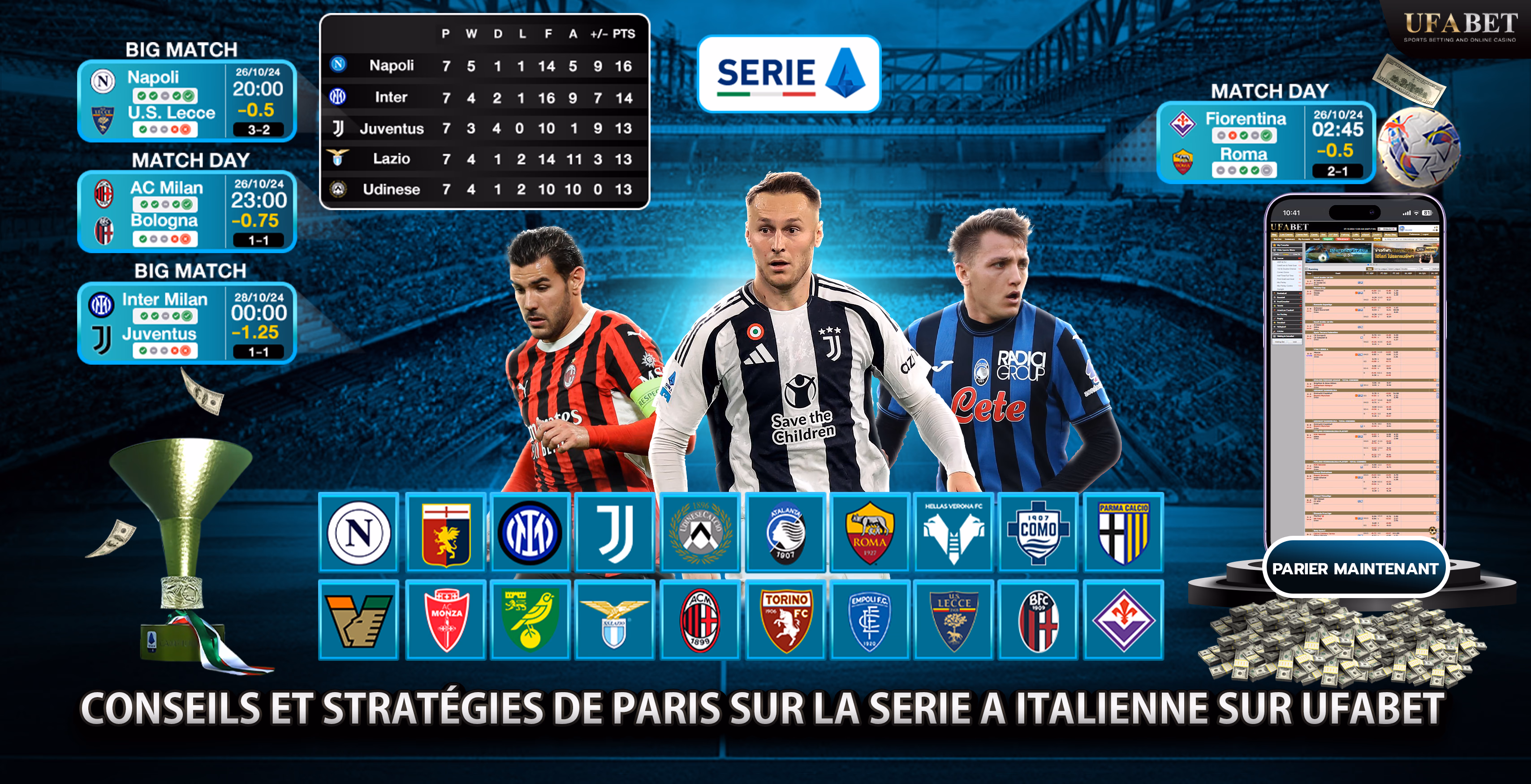 Parier sur la Serie A italienne
