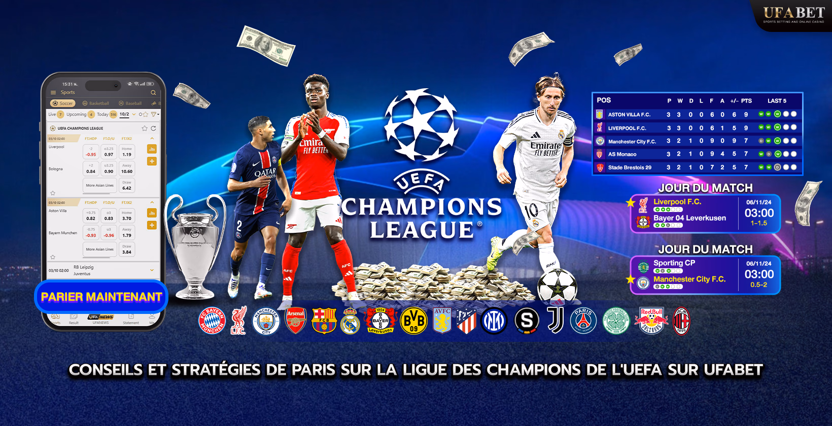 Paris sur l'UEFA Champions League