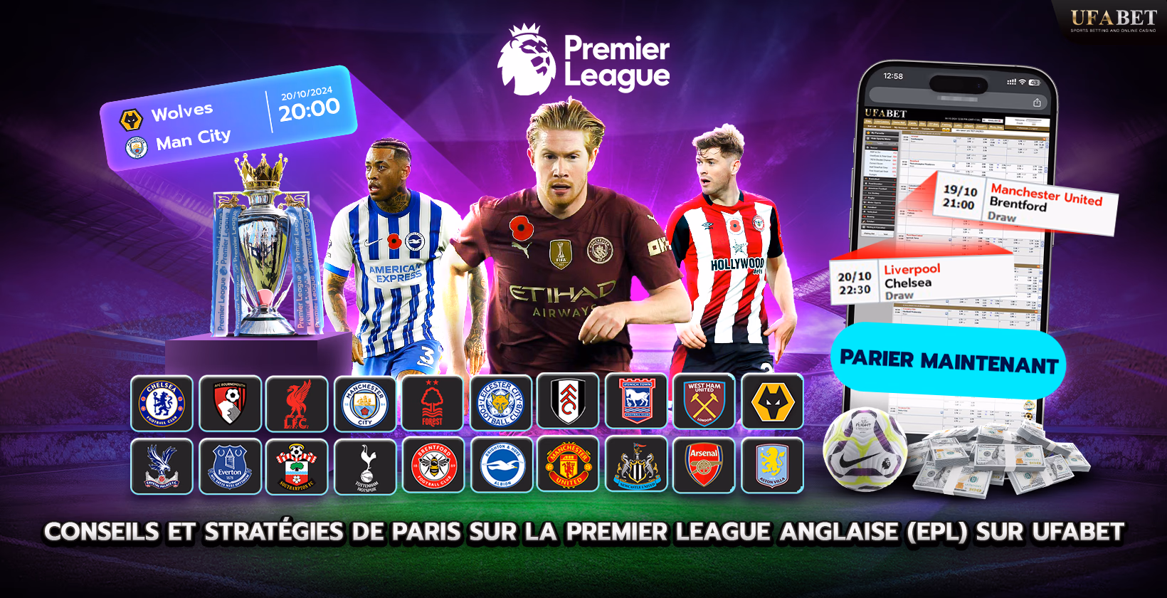 Parier sur le football de la Premier League anglaise