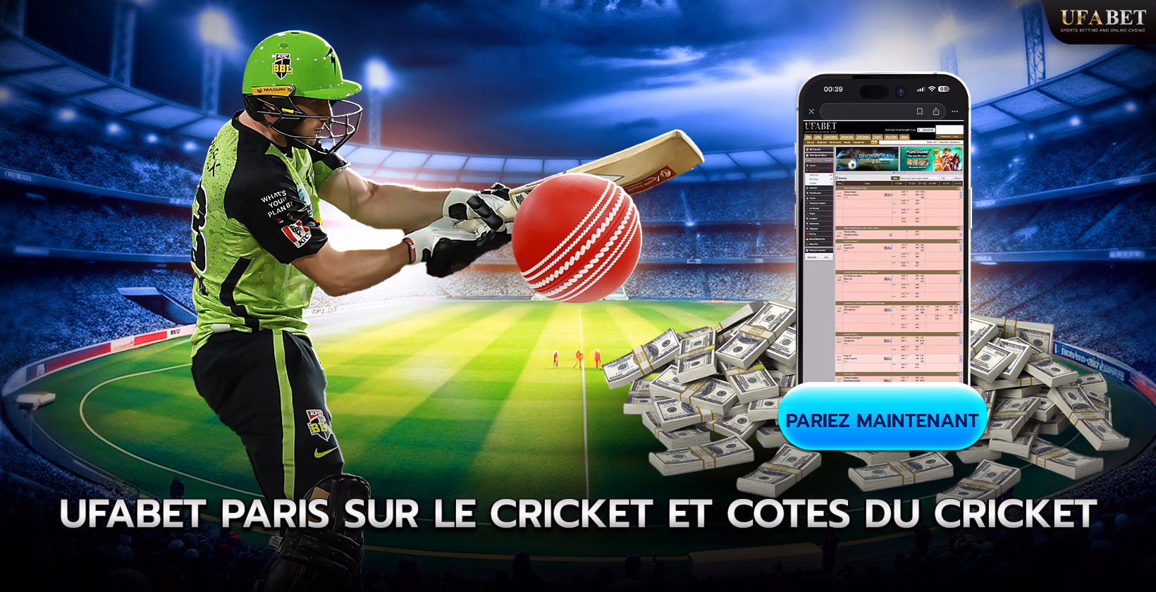 Parier sur le Cricket en Ligne UFABET