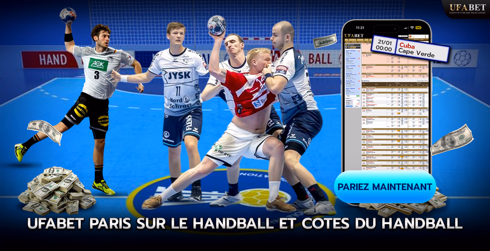 Pariez sur le Handball en ligne avec UFABET