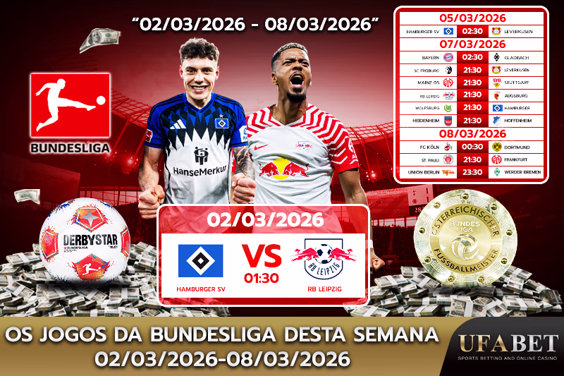Quais jogos da Bundesliga acontecerão esta semana?