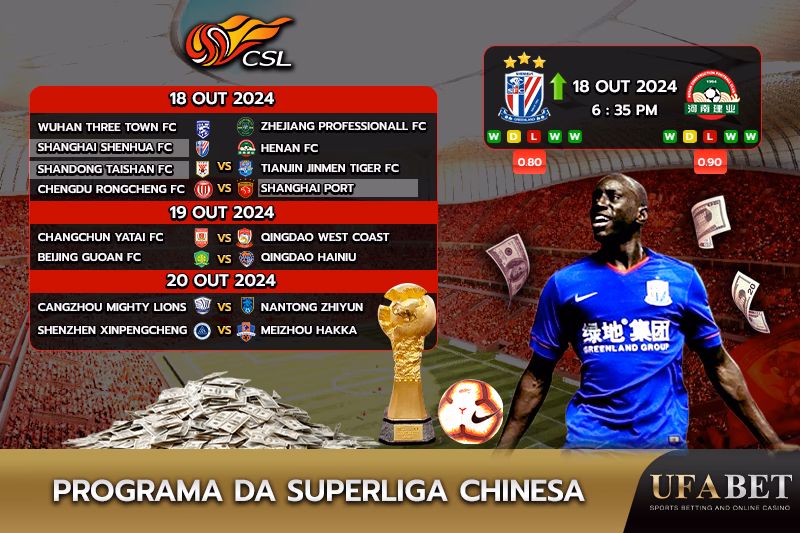 Calendário e programa da Superliga Chinesa