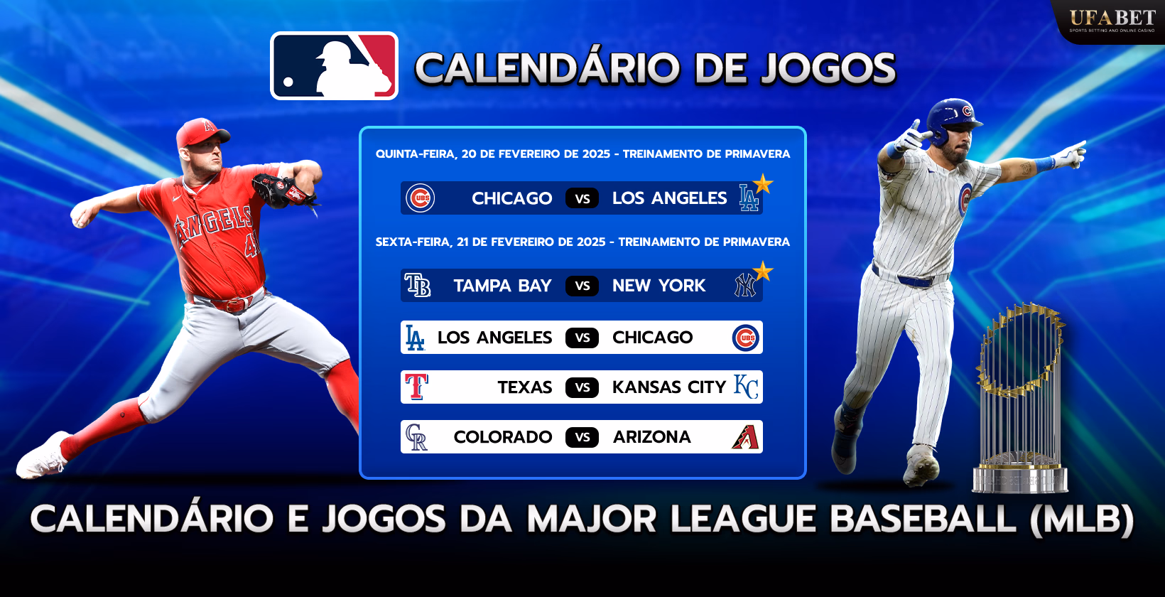 Programação dos jogos MLB