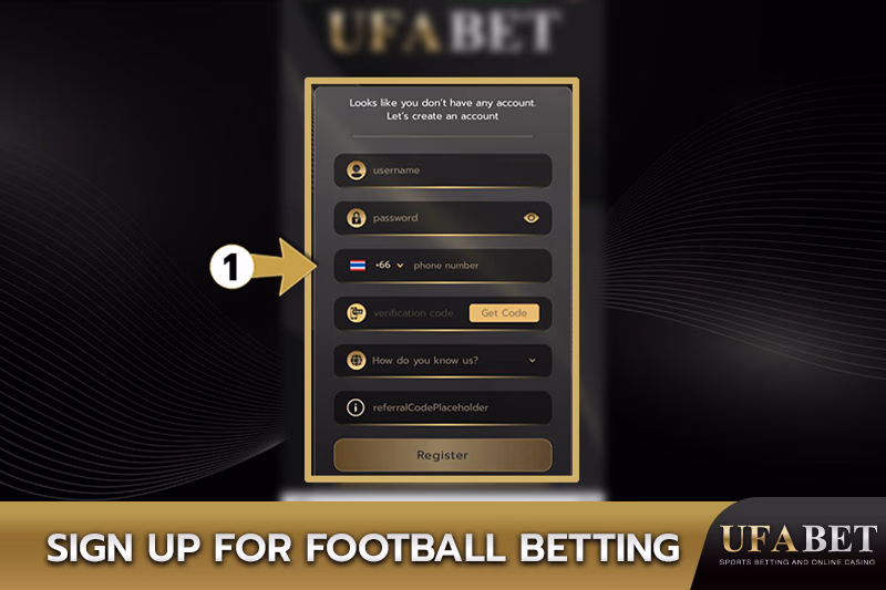 Register for football betting