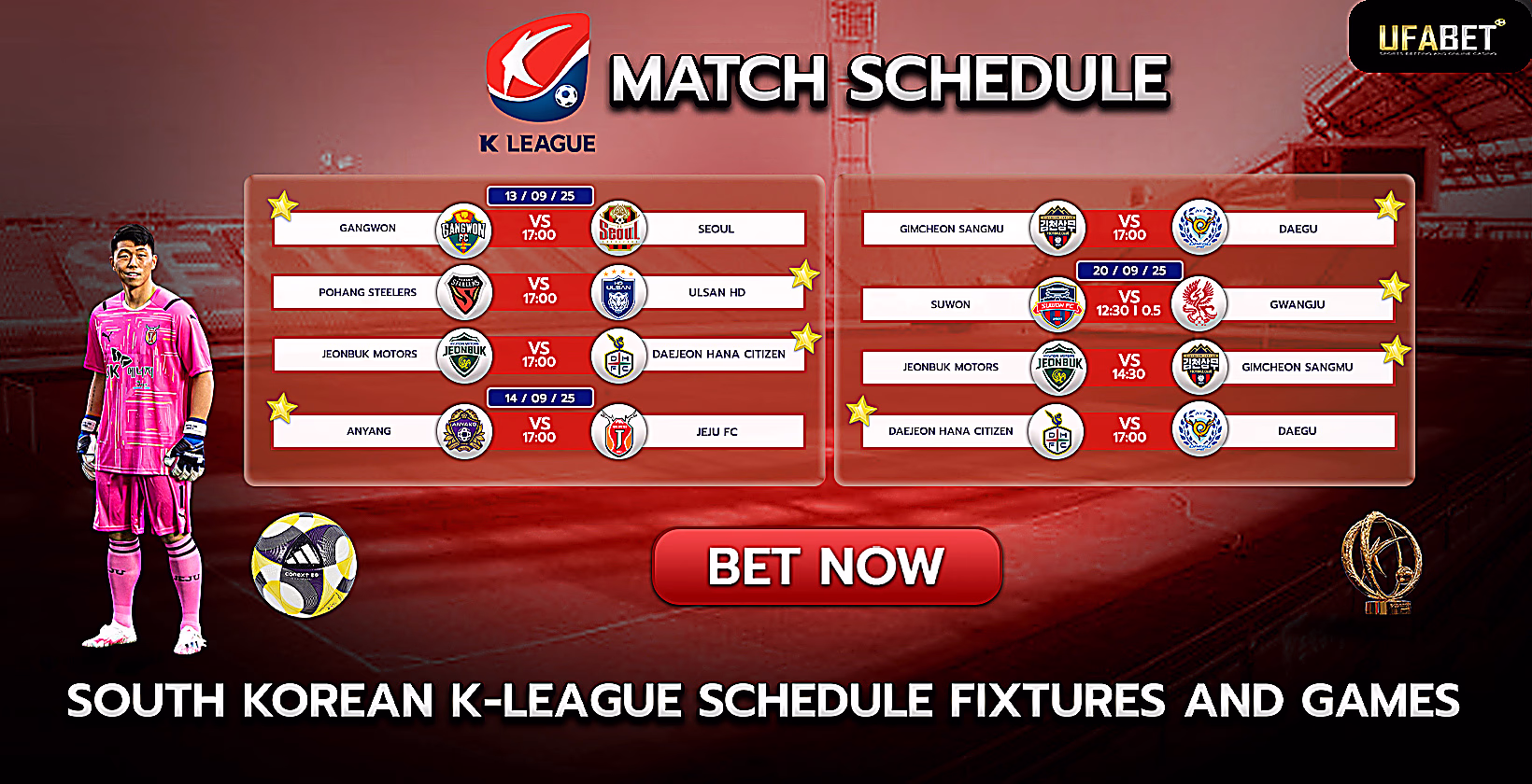 K League 1 Schedule and Fixtures