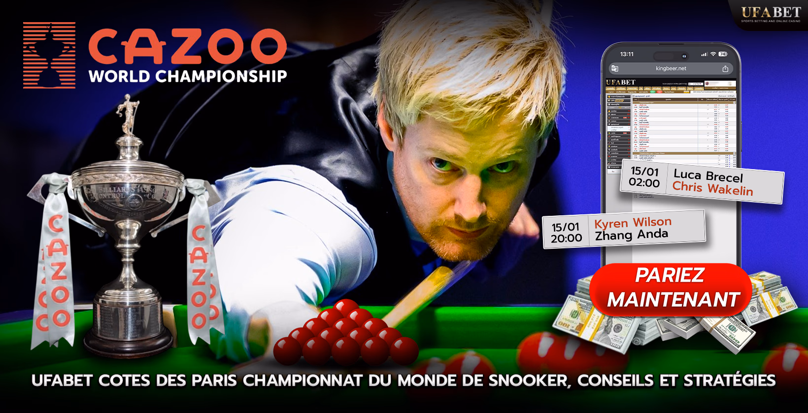 Stratégies de Pari pour le Championnat du Monde de Snooker
