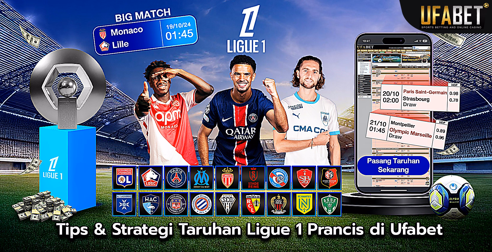 Tips dan Strategi Taruhan Ligue 1 di Ufabet