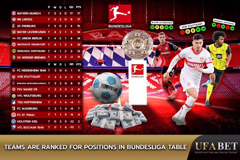 Ranking in the Bundesliga table