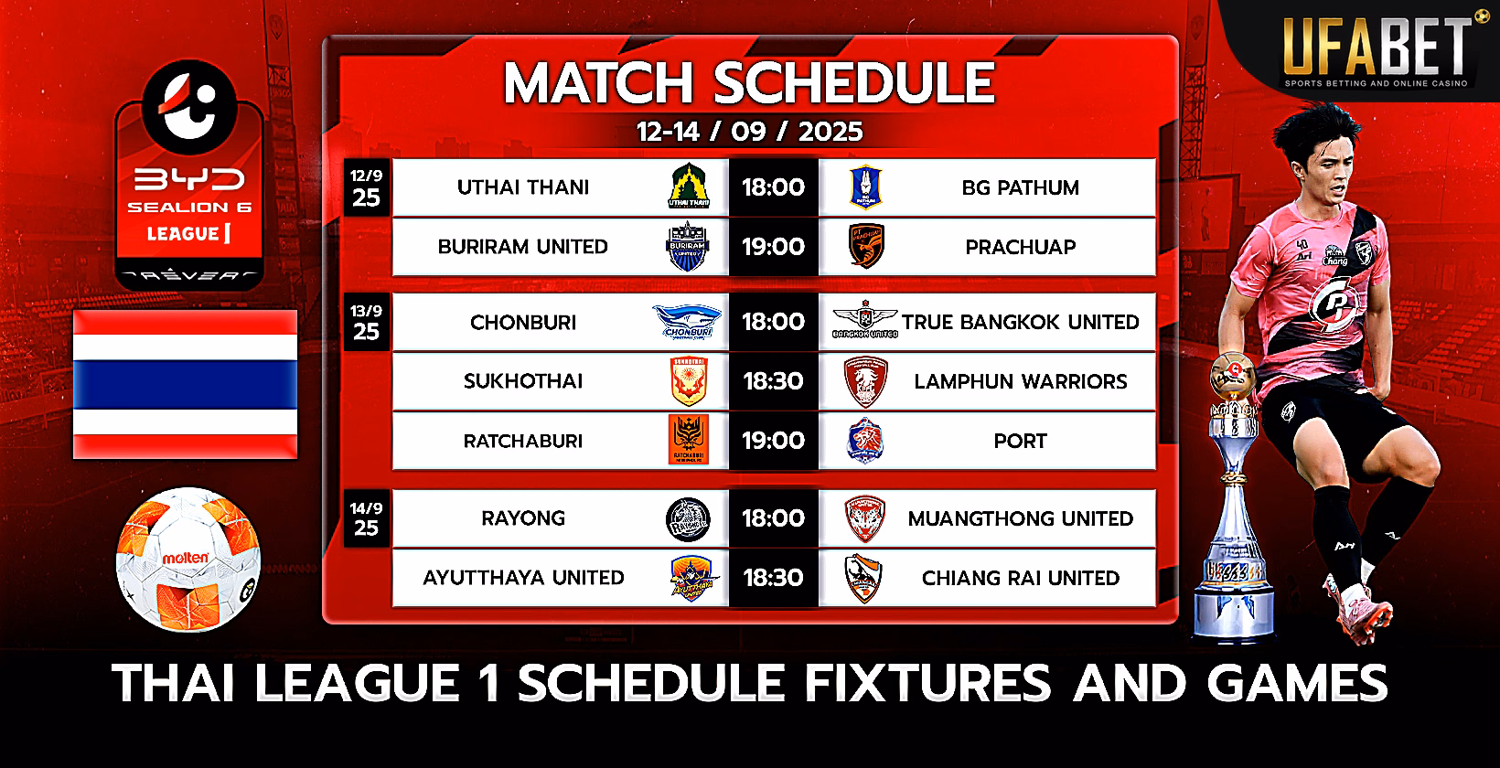Thai League 1 football match schedule