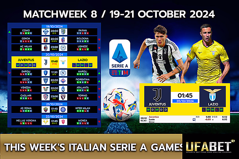 Serie A fixtures and schedule