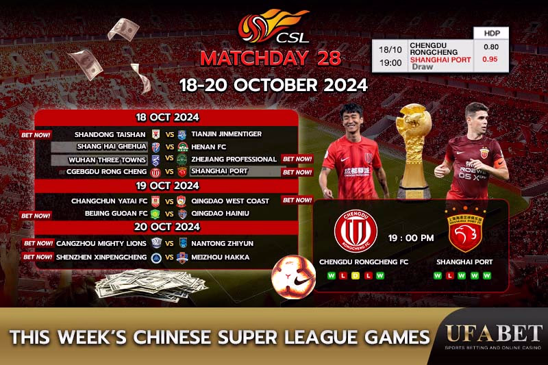 This Week’s Chinese Super League Fixture