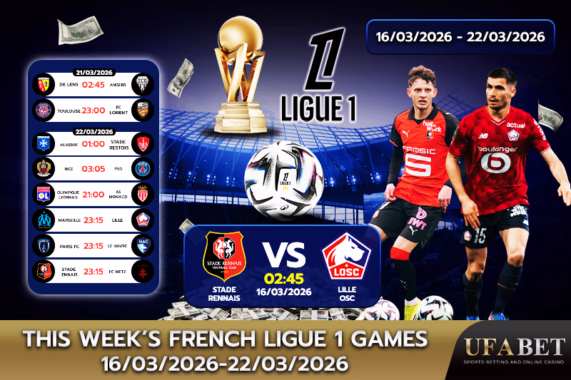 French Ligue 1 weekly games