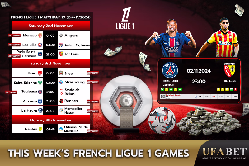 French Ligue 1 weekly games