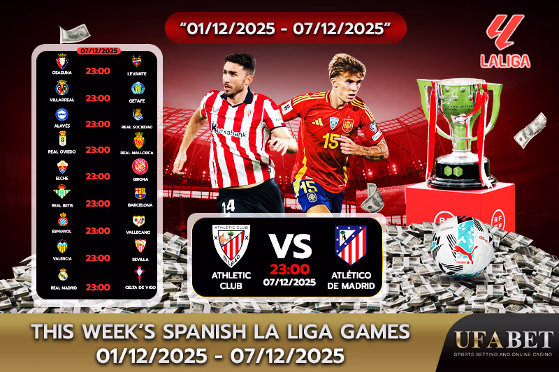 This week’s La Liga schedule
