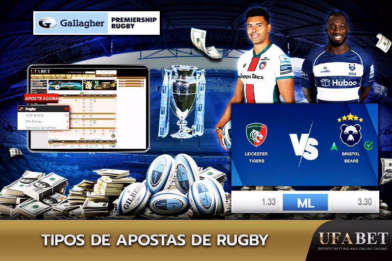 Diferentes tipos de apostas de rugby