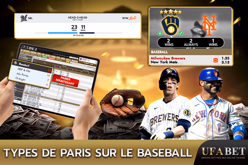 Différents types de paris sur le baseball