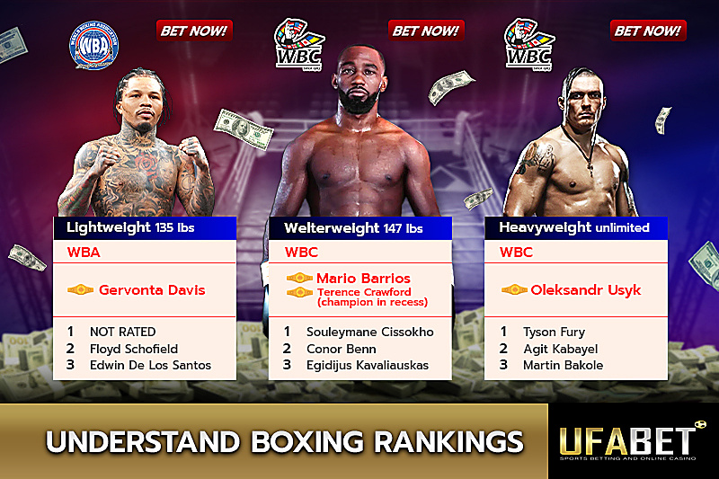Boxer Rankings in Each Weight Class