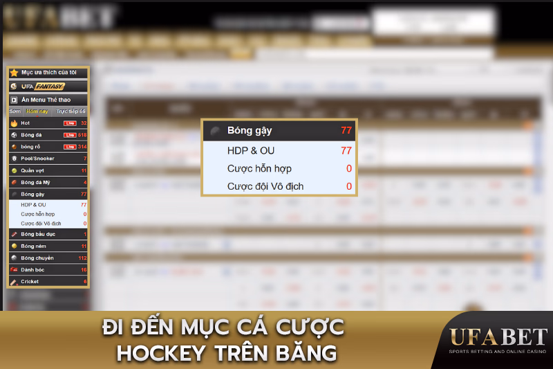 Menu Cược Khúc Côn Cầu Trên Băng