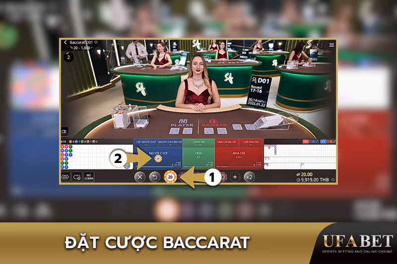 Đặt Cược trong Baccarat Trực Tuyến