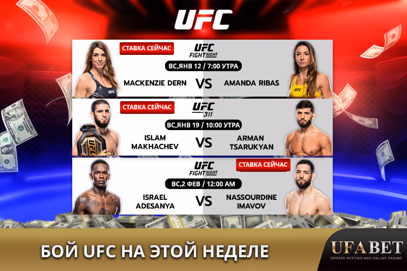 "Соревнования UFC на этой неделе  "