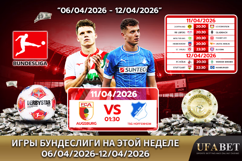 Расписание матчей Бундеслиги на этой неделе