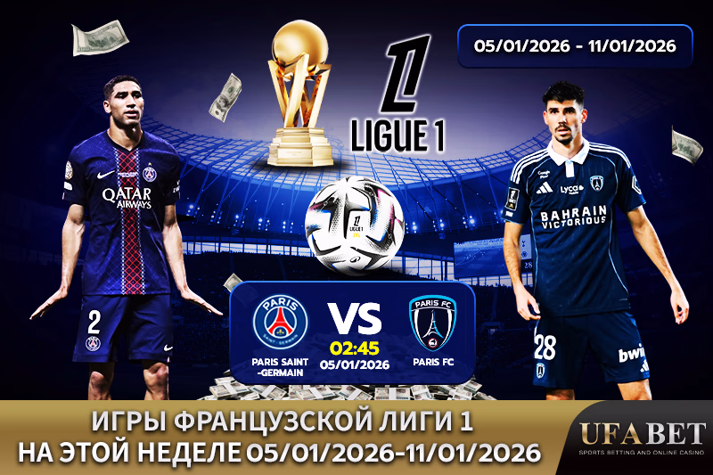 Расписание матчей Лиги 1 на этой неделе