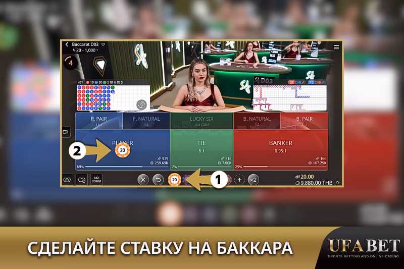 Сделать Ставку в Живой Баккаре