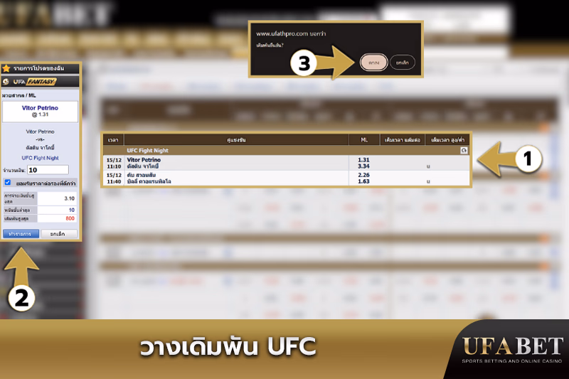 คำแนะนำวางเดิมพัน UFC