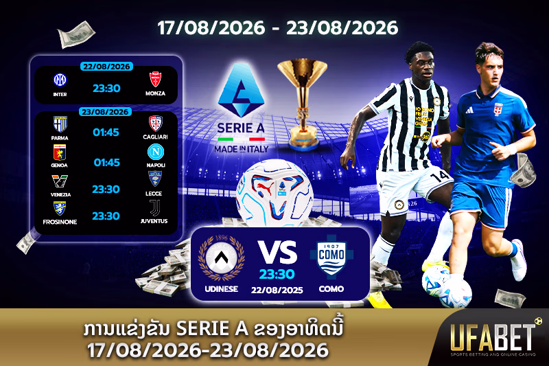 ເກມ Serie A ຂອງອິຕາລີໃດຈະເກີດຫຍັງຂຶ້ນໃນອາທິດນີ້?