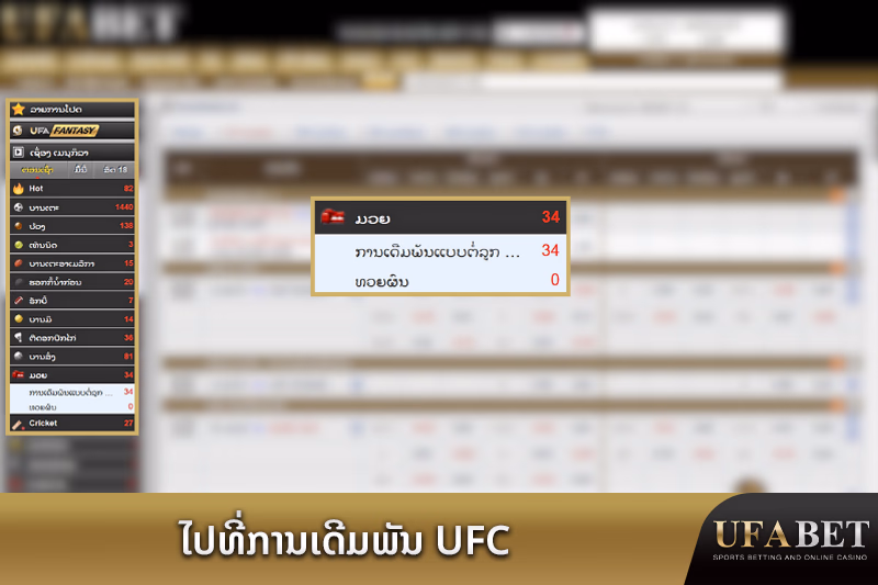 ຕົວເລືອກການພະນັນກິລາ UFC