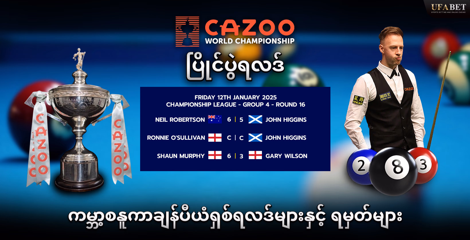 ကမ္ဘာ့စနူကာချန်ပီယံရှစ်ရလဒ်များ