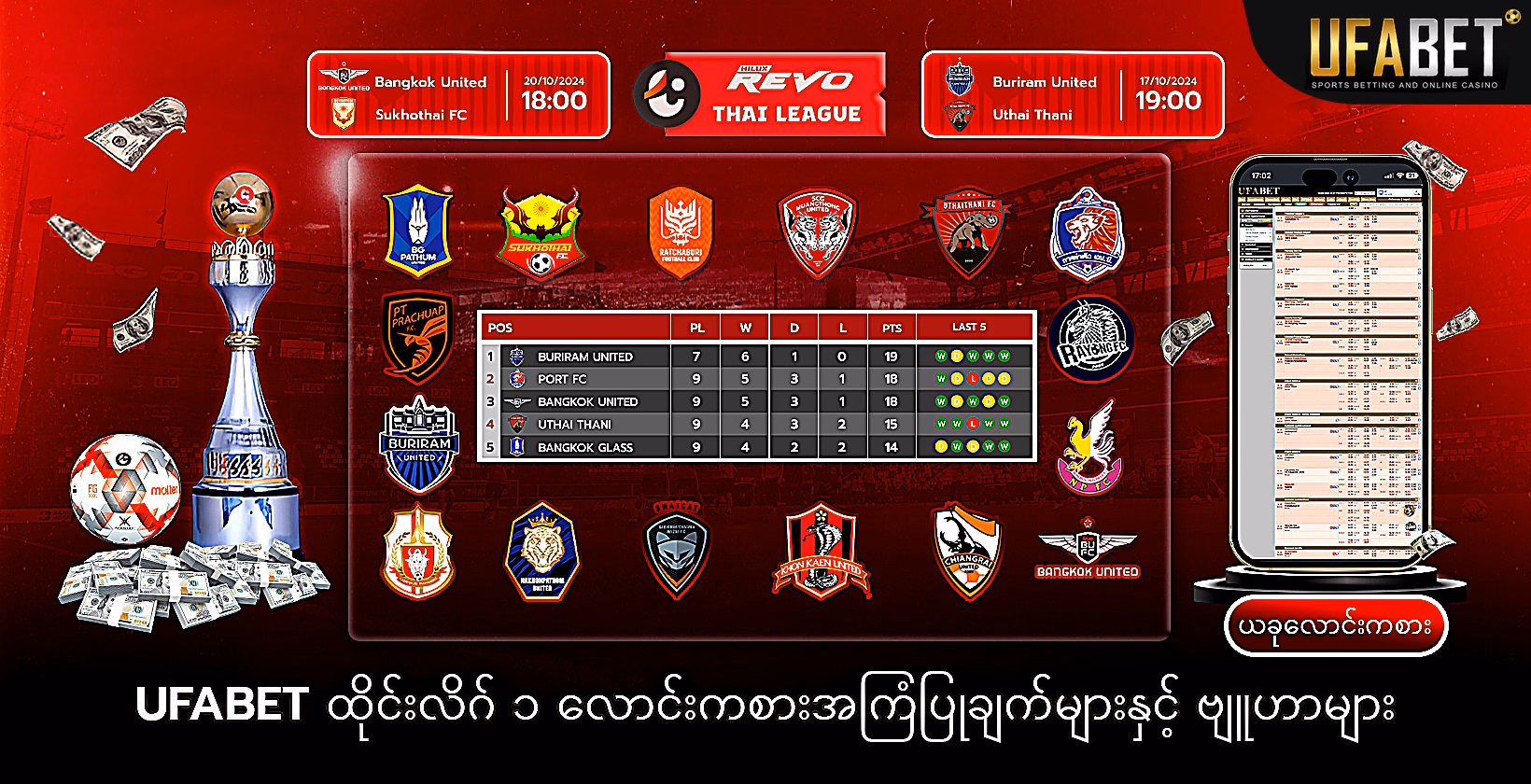 ထိုင်းလိဂ် ၁ လောင်းကစားခြင်း