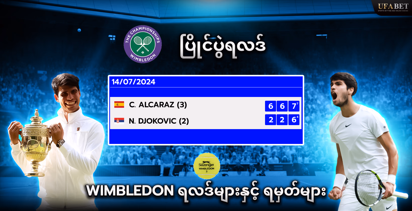 ဝင်ဘယ်ဒန်ရလဒ်များ