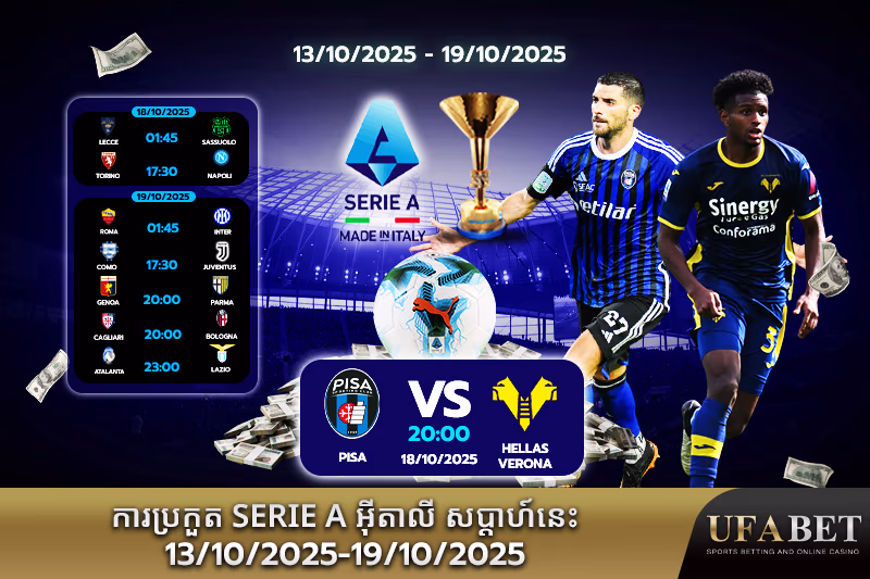 កម្មវិធីប្រកួត Serie A សប្ដាហ៍នេះ