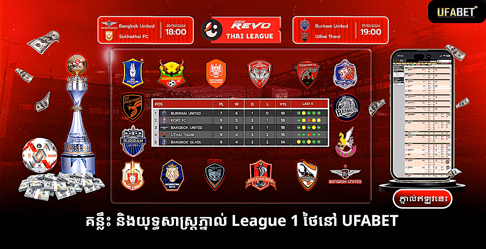 ការភ្នាល់ League 1 របស់ថៃ