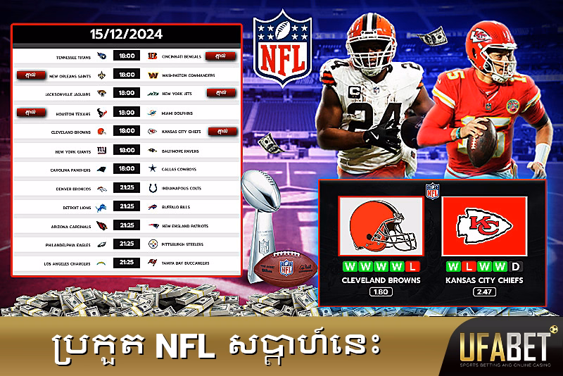កាលវិភាគ NFL សម្រាប់សប្ដាហ៍នេះ